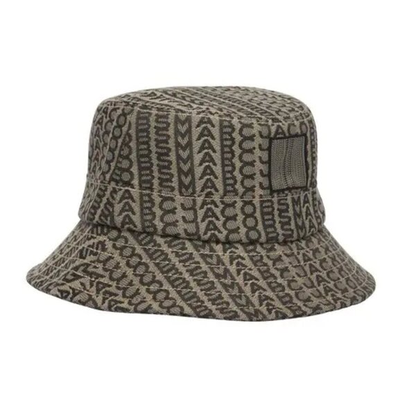 NEW! NWT! Marc Jacobs The Monogram Jacquard Bucket Hat -Beige Multi